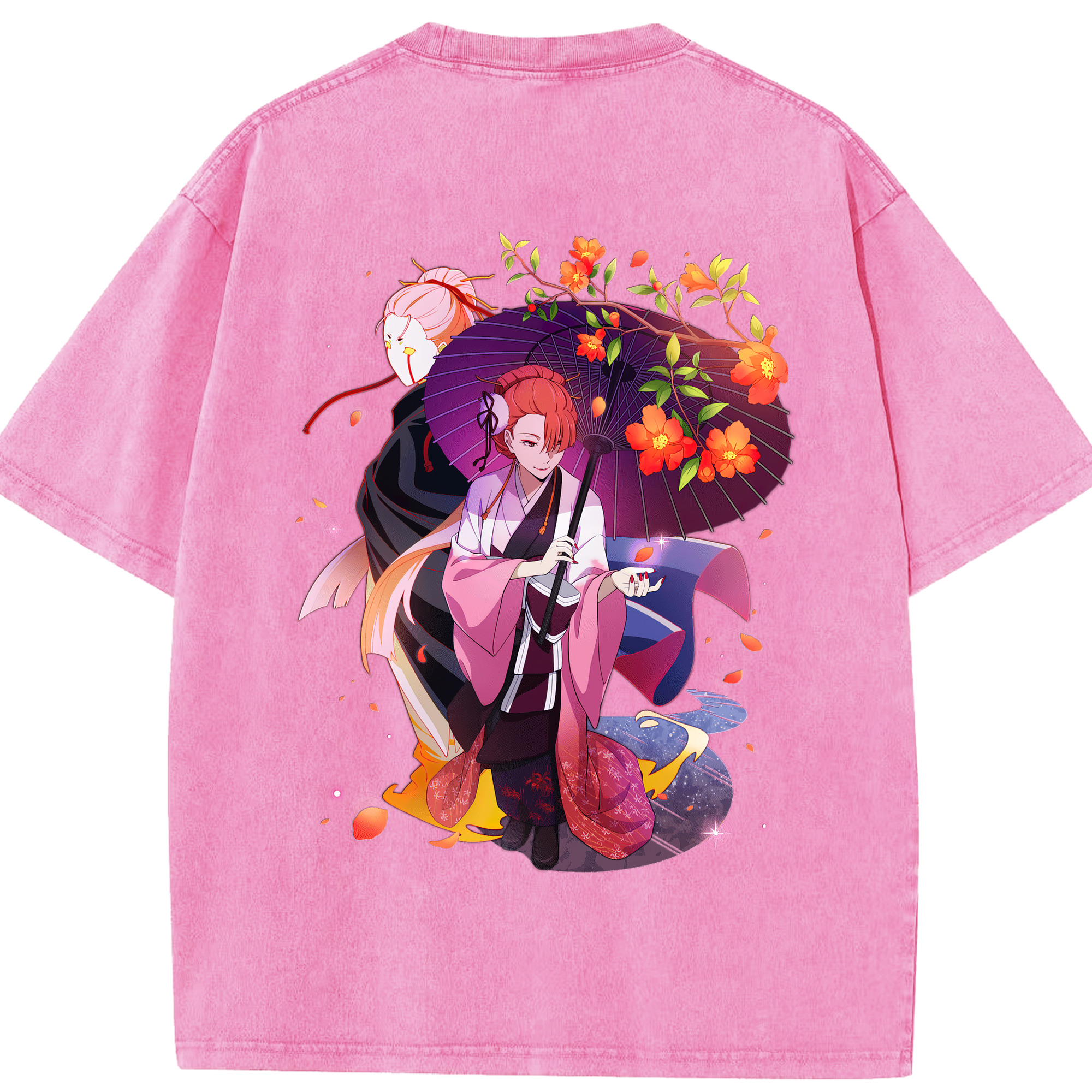 （画像用） 文豪ストレイドッグス Bungo Stray Dogs 綿100% ヴィンテージ風 半袖Tシャツ（背面プリント）
